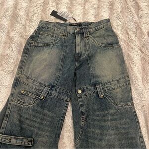 NWT jaded london zenith double layer denim jeans